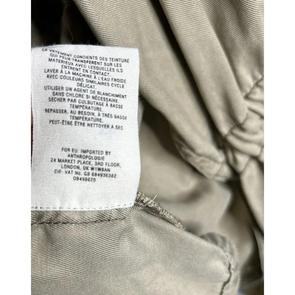 Hei Hei Womens Utility Jacket Open Front Mid Length Waist Drawstring Boho Size M - Picture 6 of 9